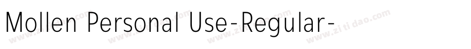 Mollen Personal Use-Regular字体转换